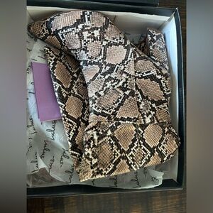 Snake Skin High Boot